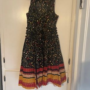 Pretty Fit & Flair Dress with unique waist band